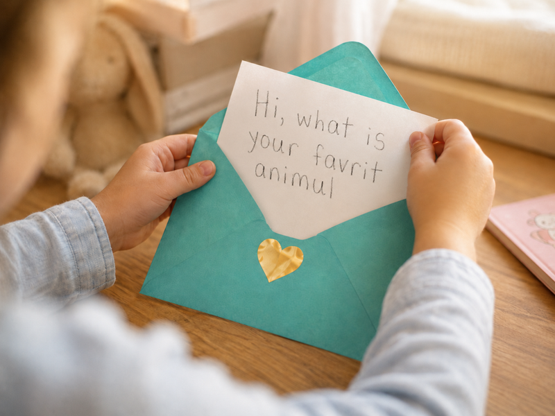 A real letter, addressed to your child.